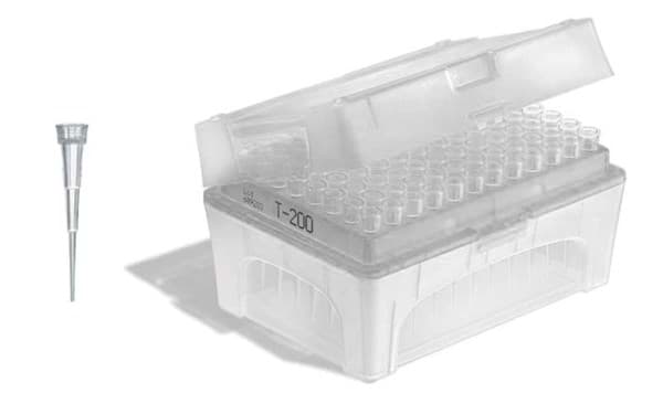 Picture of Standard Pipette Tips, 0.1 to 20 µL, Sterile, Colorless, TipBox, 960 Each