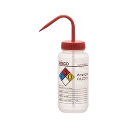 Show details for Performance Plastic Wash Bottle, Acetone Labeling (4 Color), 500 mL Picture of Performance Plastic Wash Bottle, Acetone Labeling (4 Color), 500 mL