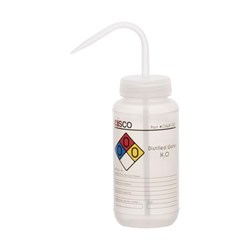 Show details for Performance Plastic Wash Bottle, Distilled Water Labeling (4 Color), 500 mL Picture of Performance Plastic Wash Bottle, Distilled Water Labeling (4 Color), 500 mL