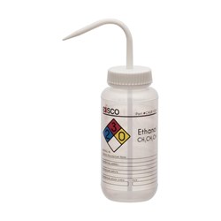 Show details for Performance Plastic Wash Bottle, Ethanol Labeling (4 Color), 500 mL Picture of Performance Plastic Wash Bottle, Ethanol Labeling (4 Color), 500 mL