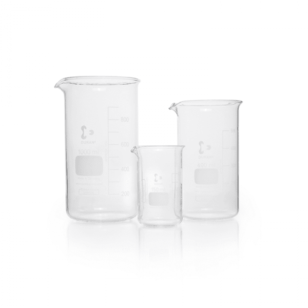 Picture of DURAN® High Form Berzelius Beakers, with Spout, Borosilicate Glass