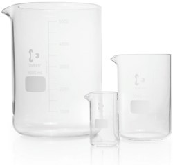 Picture of DURAN® Heavy Wall Low Form Griffin Beakers, with Spout, Borosilicate Glass