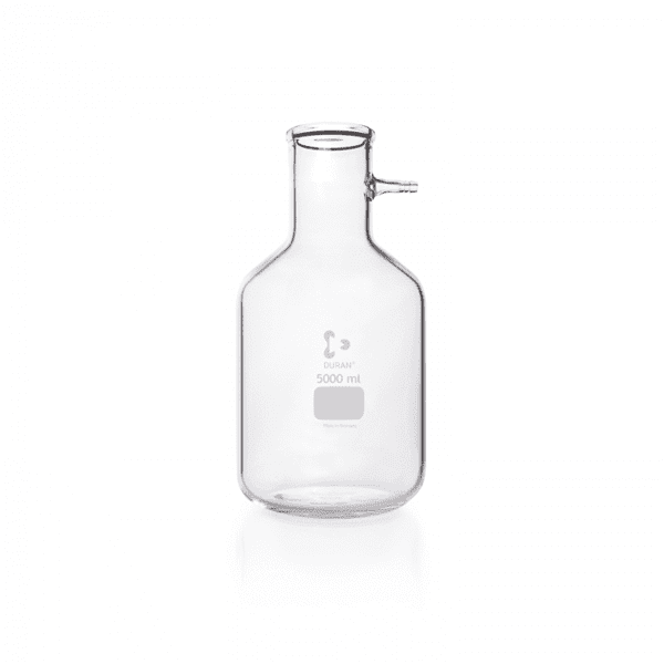 Picture of DURAN® Filtering Flasks, Bottle Shape, with Glass Hose Connection, Borosilicate Glass