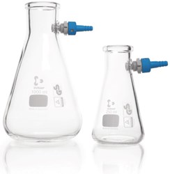 Show details for DURAN® Filtering Flasks, Erlenmeyer Shape, with KECK™ Assembly Set, Borosilicate Glass Picture of DURAN® Filtering Flasks, Erlenmeyer Shape, with KECK™ Assembly Set, Borosilicate Glass