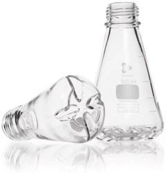 Show details for DURAN® Baffled Flasks, GL45 Thread, 4 Baffles, without Membrane Cap and Pour Ring, Borosilicate Glass Picture of DURAN® Baffled Flasks, GL45 Thread, 4 Baffles, without Membrane Cap and Pour Ring, Borosilicate Glass