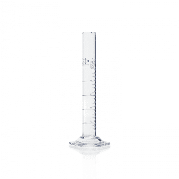 Picture of DURAN® Measuring Cylinders, Hexagonal Base, Class A, with Certificate, Borosilicate Glass