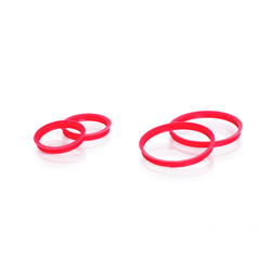 Picture of DURAN® GL Bottle High Temperature Pour Rings, ETFE, GL 32, Red
