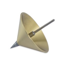 Show details for Penetrometer Cone, Brass, with Hardened Stainless Steel Tip, 102.5g Picture of Penetrometer Cone, Brass, with Hardened Stainless Steel Tip, 102.5g