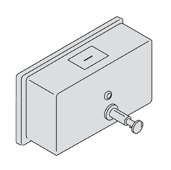 Show details for Liquid Soap Dispenser, Horizontal for Pegboard System Picture of Liquid Soap Dispenser, Horizontal for Pegboard System