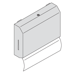 Show details for Paper Towel Dispenser, Petite for Pegboard System Picture of Paper Towel Dispenser, Petite for Pegboard System