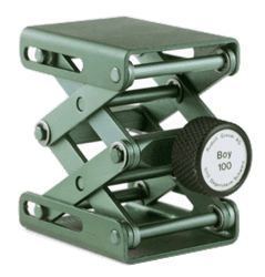 Show details for SwissBoy Laboratory Jack, Model 100, 2.0" x 1.6" Plate, 22lb, Green Picture of SwissBoy Laboratory Jack, Model 100, 2.0" x 1.6" Plate, 22lb, Green