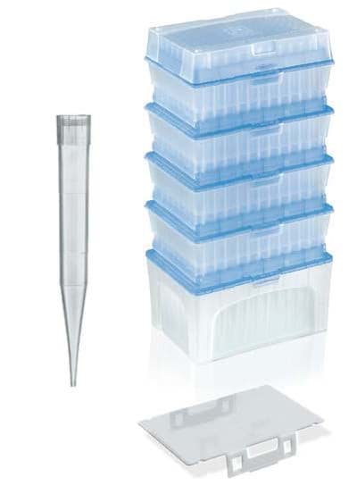Picture of Standard Pipette Tips, 50 to 1000 µL, Sterile, Colorless, TipStack, 960 Each