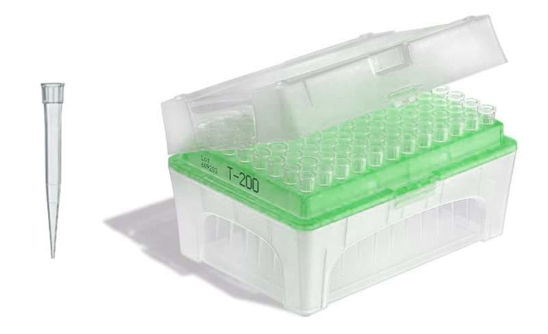 Picture of Standard Pipette Tips, 5 to 300 µL, Non-Sterile, Colorless, TipBox, 480 Each