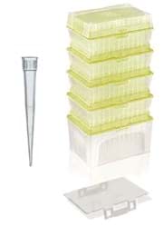 Picture of Standard Pipette Tips, 2 to 200 µL, Sterile, Colorless, TipStack, 960 Each
