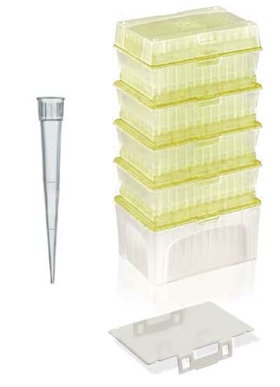 Picture of Standard Pipette Tips, 2 to 200 µL, Non-Sterile, Colorless, TipStack, 960 Each