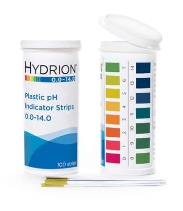Picture of Hydrion™ #9800 Spectral 0.0-14.0 Plastic pH Indicator Strips