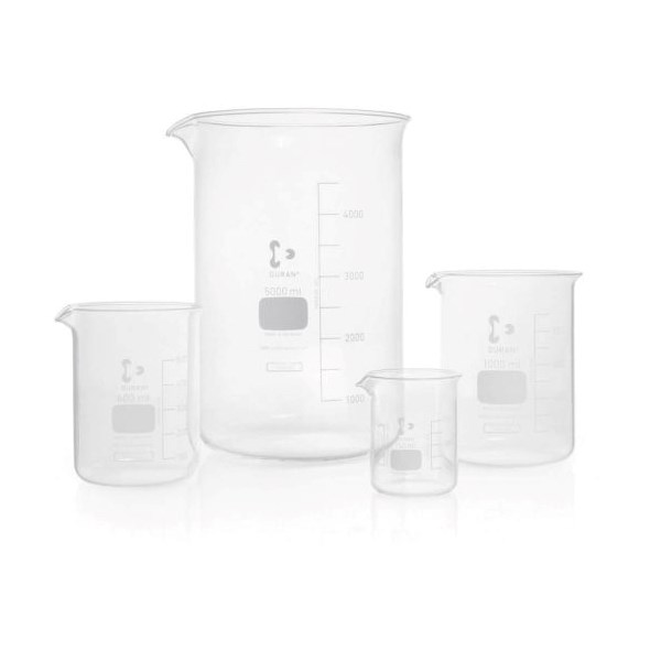 Picture of DURAN® Low Form Griffin Beakers, with Spout, Borosilicate Glass