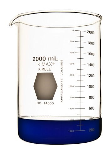 Picture of KIMAX® Low Form Griffin Beakers, with Spout, Borosilicate Glass