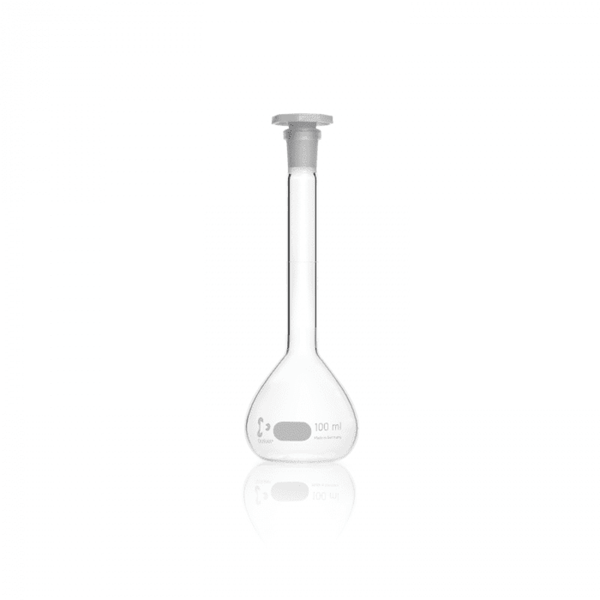 Picture of DURAN® Volumetric Flasks, Class A, PE Stopper, Borosilicate Glass