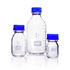 Picture of DURAN® Protect Laboratory Bottles, Plastic Coated, with PP Cap and Pour Ring (Blue), Borosilicate Glass, Picture 1