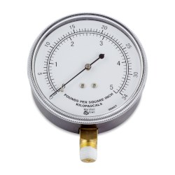 Picture of Koehler Pressure Gauge, 0 to 5 psig (0 to 34 kPa), 1/4 in. MNPT