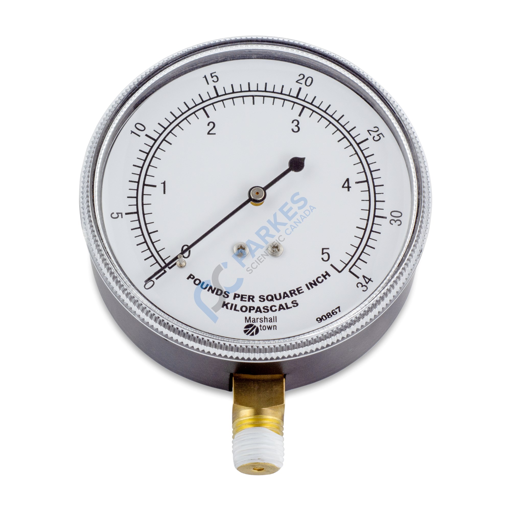 Koehler Pressure Gauge 0 to 5 psig 0 to 34 kPa 1 4 in. MNPT