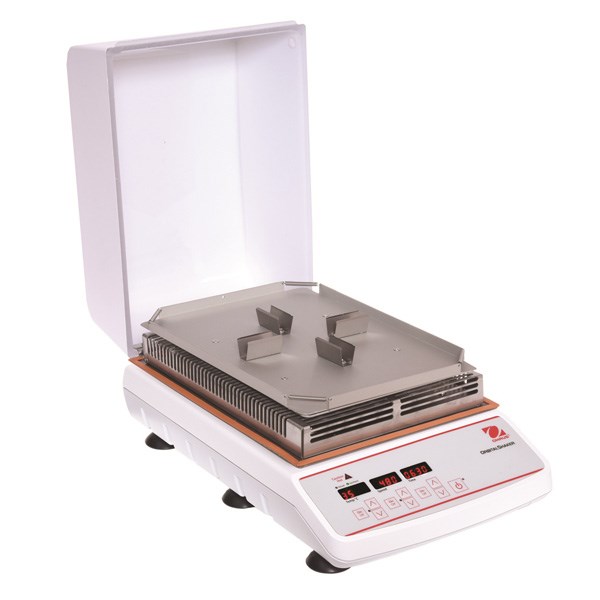 Picture of Ohaus Light Duty Incubating Orbital Microplate Shaker ISLDMPHDGL, 100 to 1200 rpm, 3 mm Stroke, Digital, with Opaque Lid