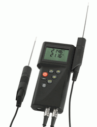 Picture of Dostmann P755 Series Reference Temperature-Humidity-Flow Device, 2-Channel, Hand-Held