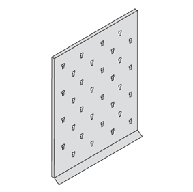 Picture of Baron "B" Style Stainless Steel Pegboards with Drip Deflector