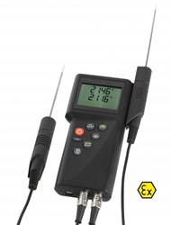 Picture of Dostmann P755-EX Series Reference Temperature-Humidity-Flow Device, 2-Channel, Hand-Held, Intrinsically Safe