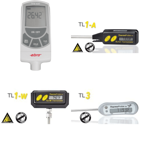 Thermoprobe TL1-A Intrinsically Safe Portable Stem Thermometer for